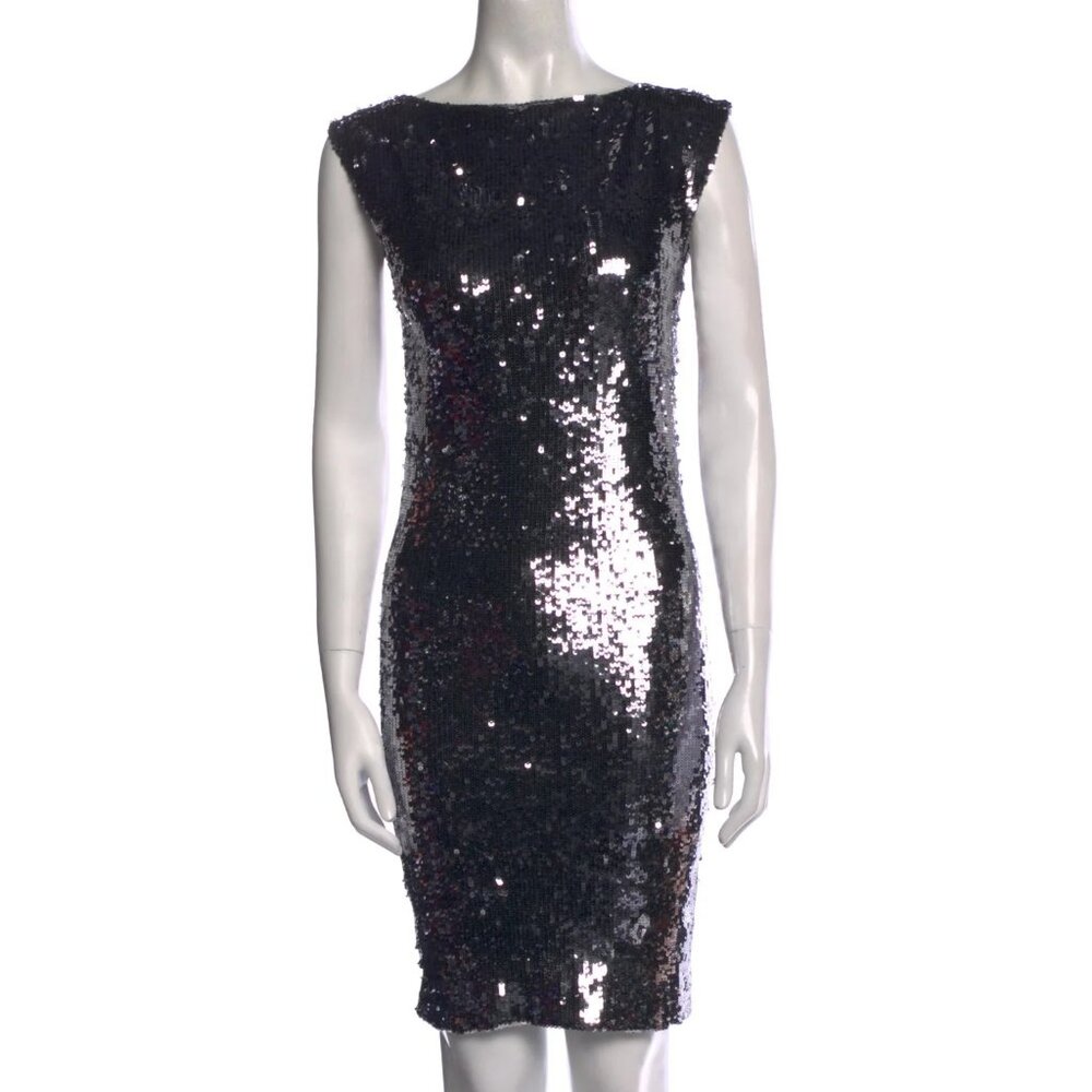 Alice + Olivia Bateau Neckline Mini Dress